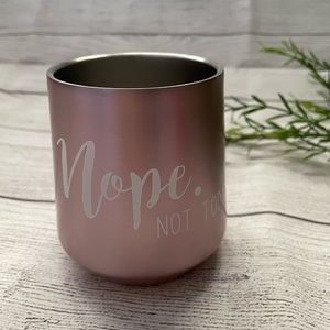 Scripy Stemless Wine Cup stainlessSteel